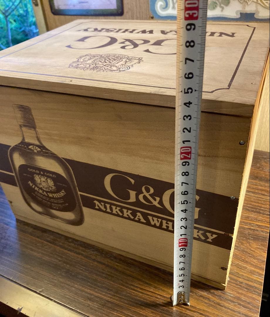 G&G ニッカ ウイスキー ヴィンテージ 木箱 酒 昭和 レトロ 収納 ボックス