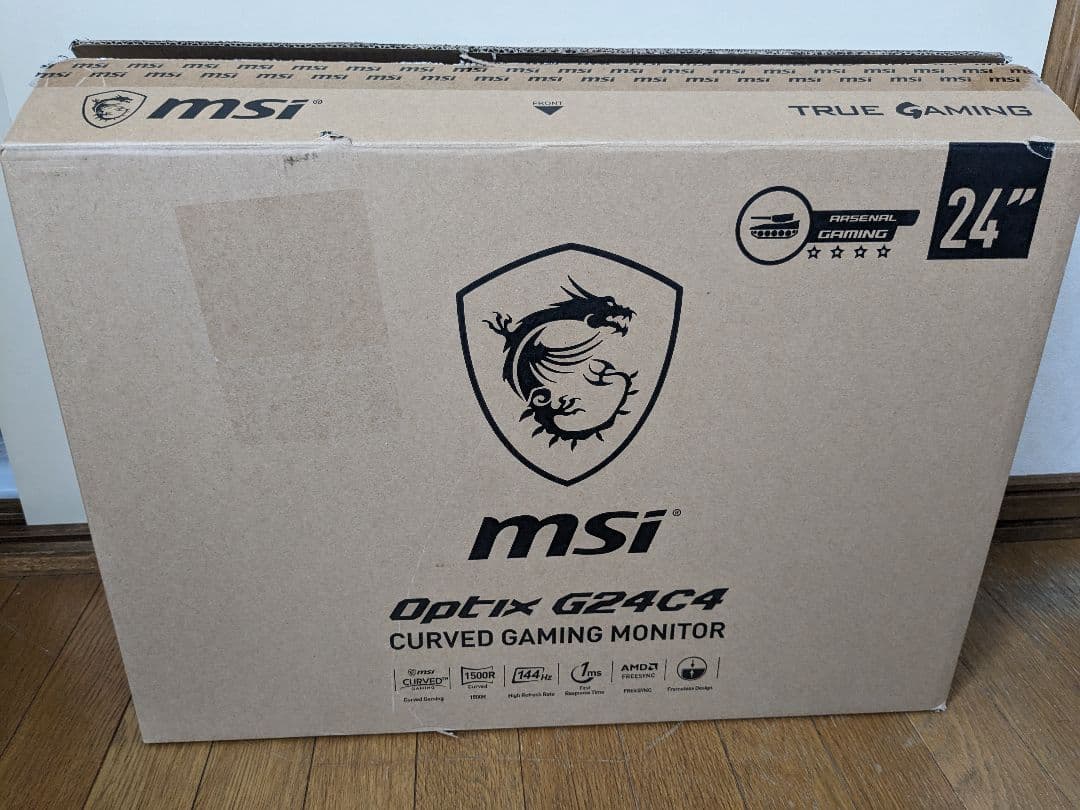 msi optix g24c4　ゲーミングモニター　湾曲
