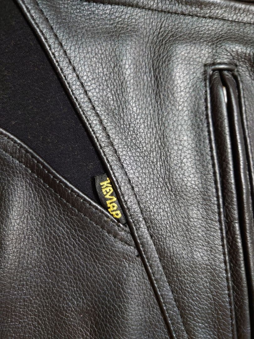 【メンテ済 34】Clooney P04 美品 本革レザーパンツ　プロテクター付