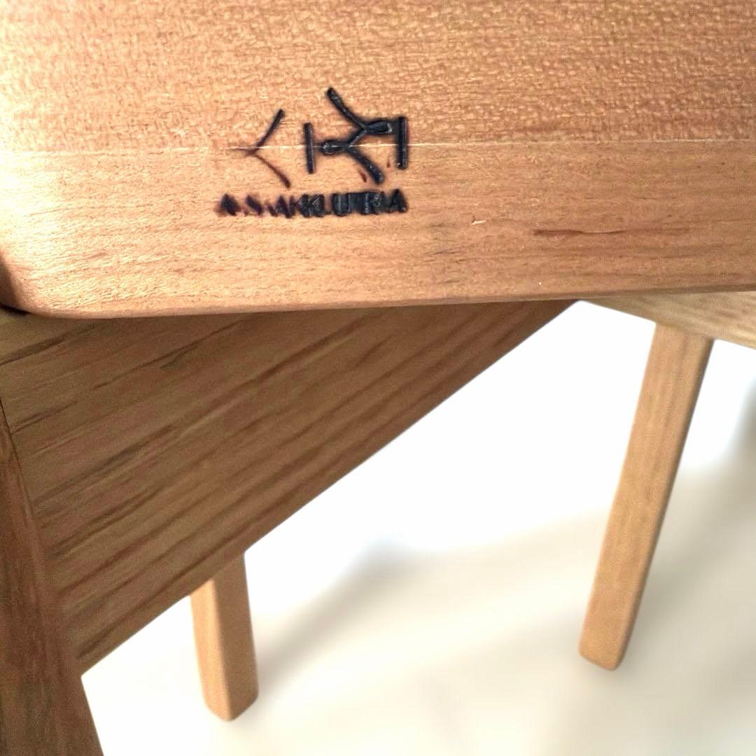 【朝倉家具】スツール 木製 四角 日本製 スタッキング まかないスツール