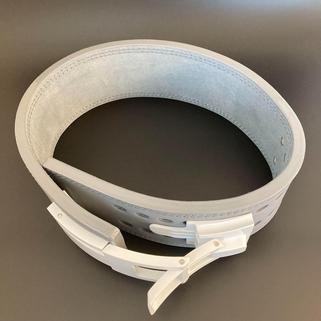 本革13ミリ パワーベルト パワーリフティング 筋トレ レバーアクション グレー