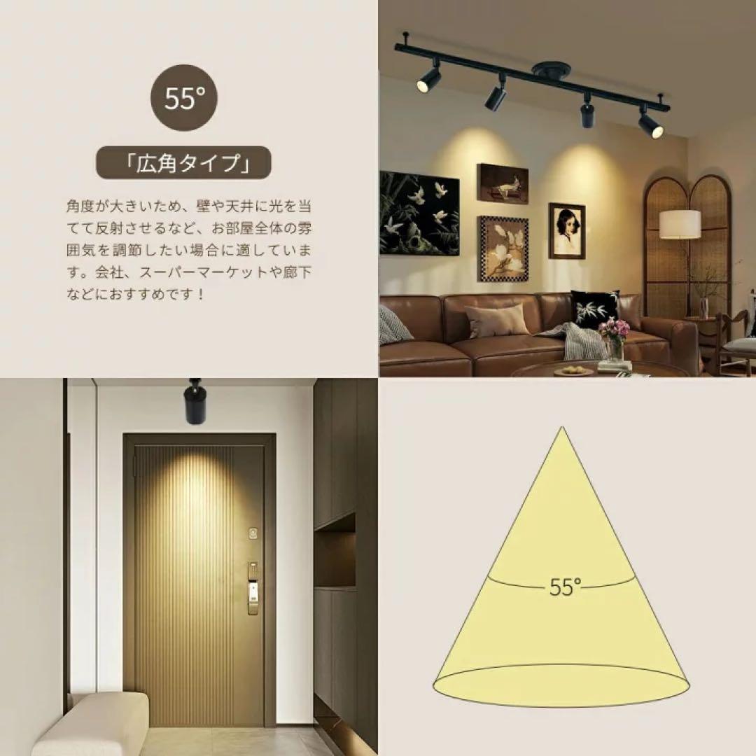 【10灯セット】調光調色　ダクトレール用スポットライト ホワイト　リモコン1個付