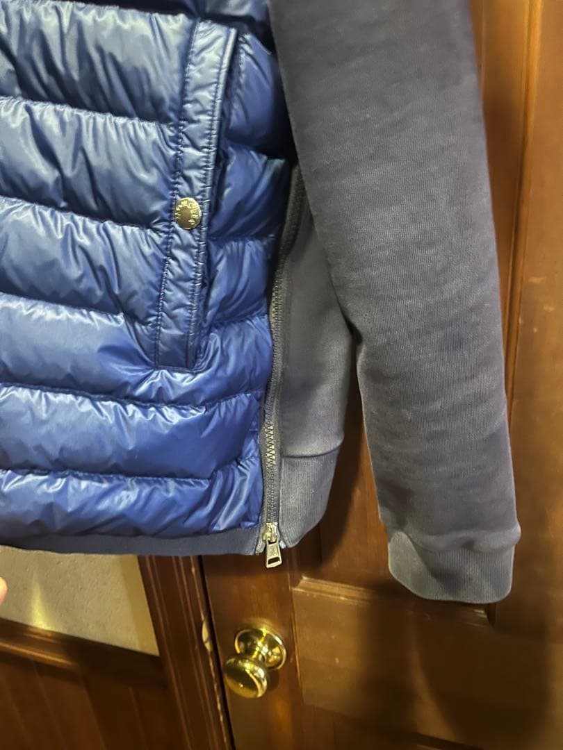 モンクレール メンズ ネイビー 切り替え ダウンジャケット