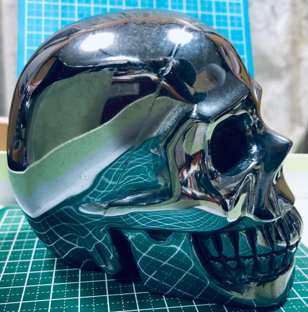 テラヘルツ　ドクロ置物約1.1kg