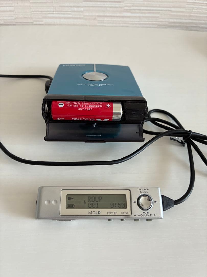 【美品・可動】KENWOOD ポータブルMDプレーヤー DMC-T55