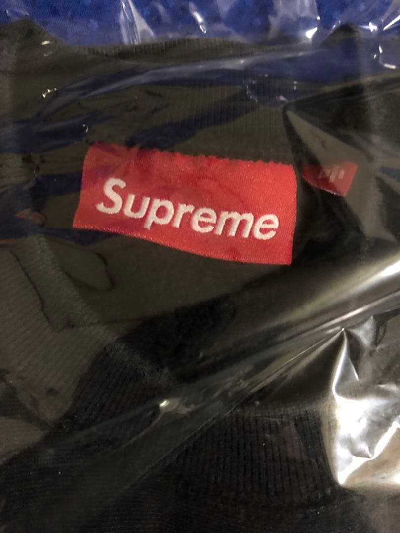 Supreme Washed Box Logo Crewneck ブラック