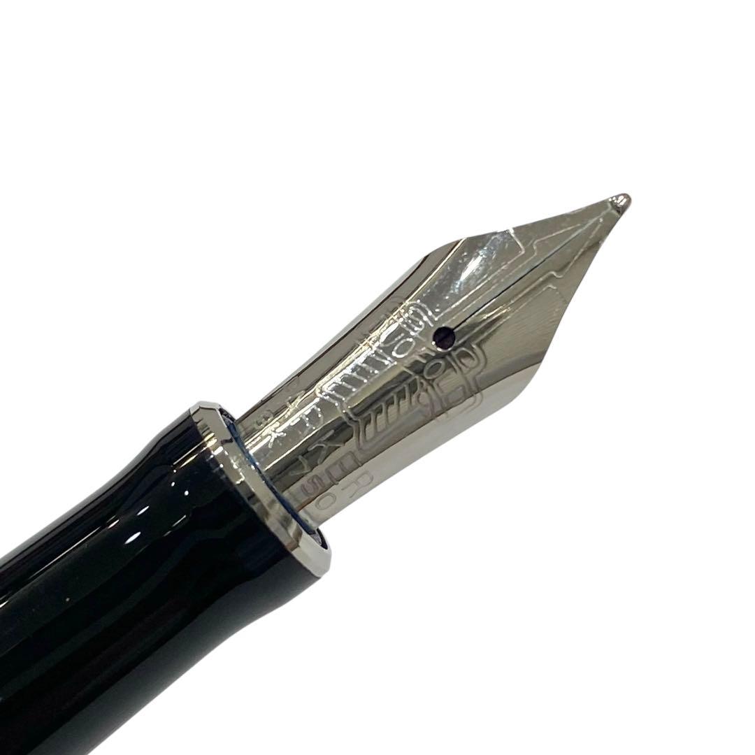 PARKER パーカー デュオフォールド モザイク 万年筆 ペン先K18 黒系