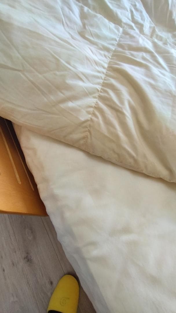 ニトリ　掛け布団　羽毛布団　ダブルサイズ　ホワイト