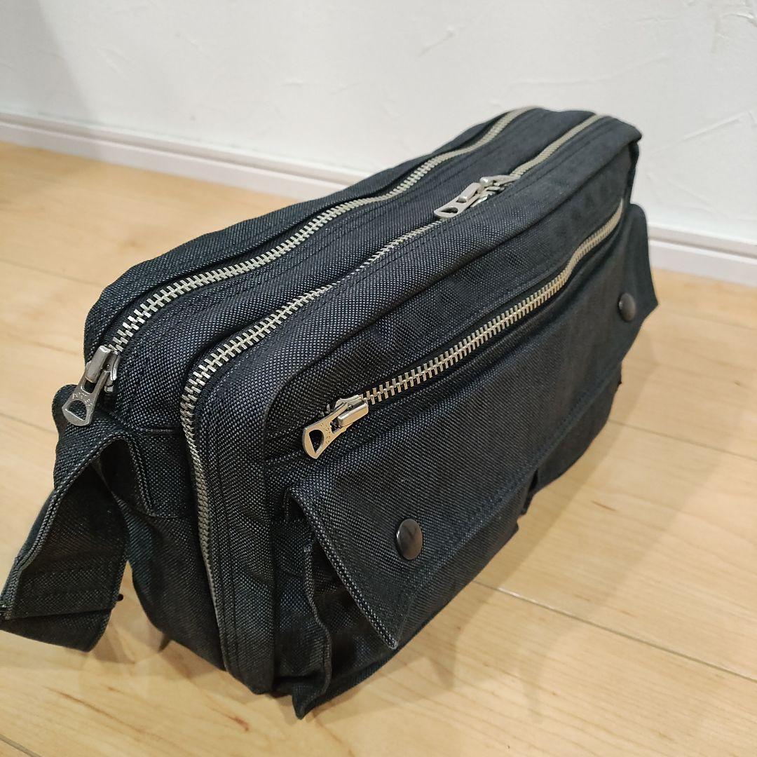 ポーター　ブラックキャンバス　ショルダーバッグ