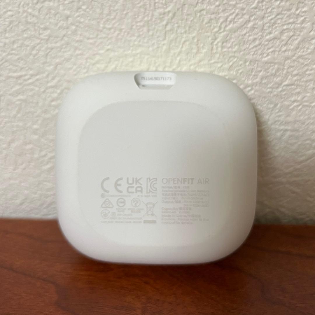 【美品】openfit air ワイヤレスイヤホン 耳掛け式 ホワイト