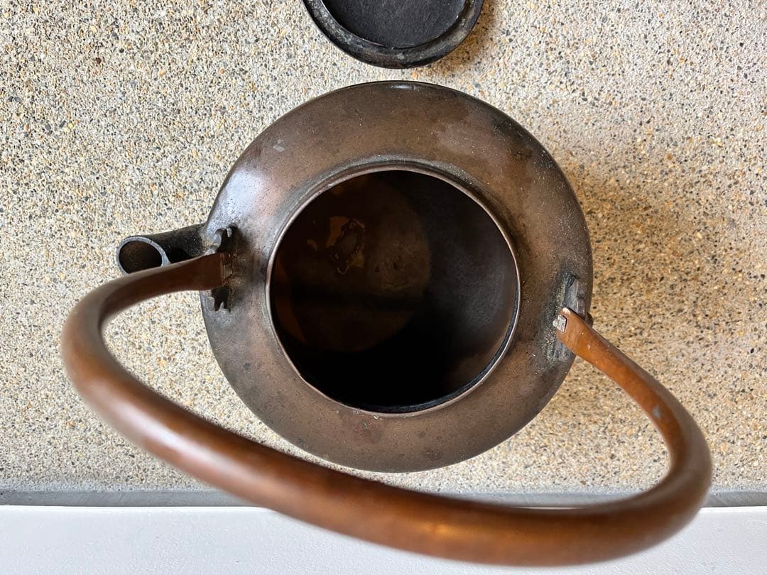 特大やかん、鉄瓶、鉄器、鉄やかん、アンティーク