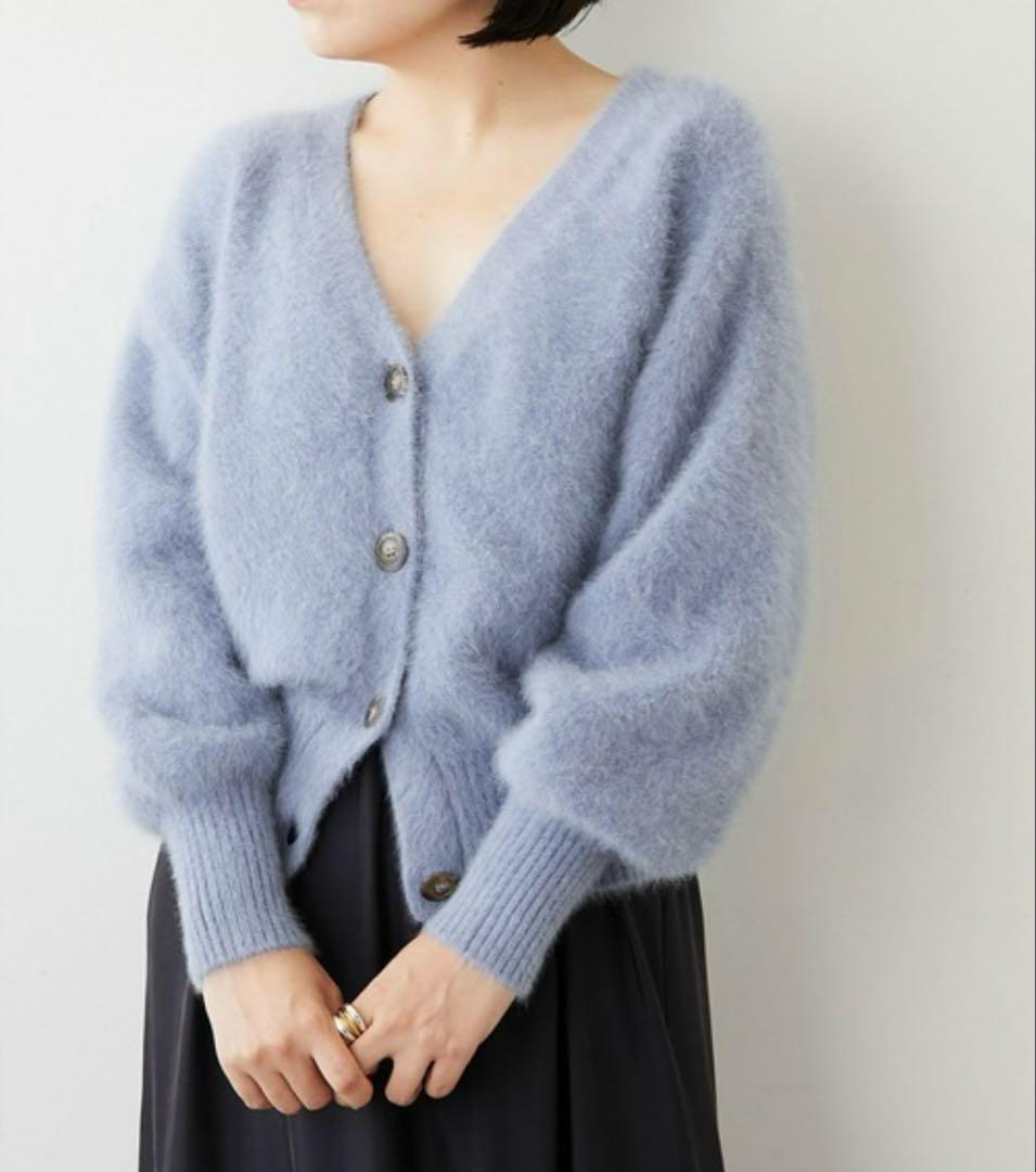 極美品✨22AW ウィムガゼット　カシミヤ混 FOXEY 2way カーディガン