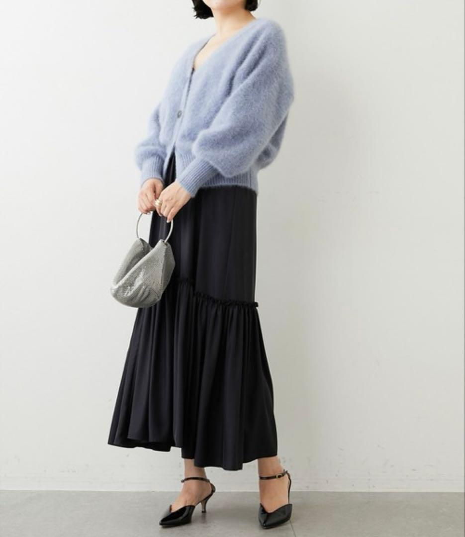 極美品✨22AW ウィムガゼット　カシミヤ混 FOXEY 2way カーディガン