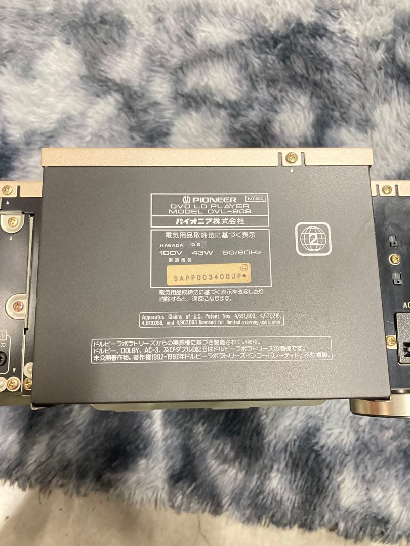 L)パイオニア DVL-909 LDレコーダー 希少品 本体　動作未確認