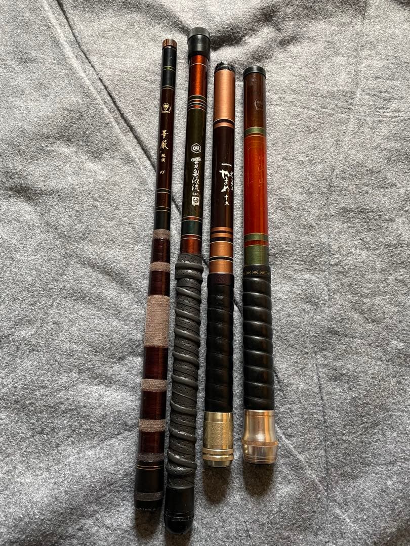 Daiwa 渓流竿 カーボン製 ケース付き他　4本 値下げしました。