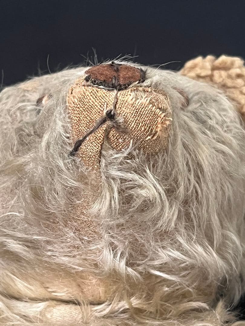 アンティークヴィンテージ英国製テディベア 革靴ぬいぐるみベアくまドール