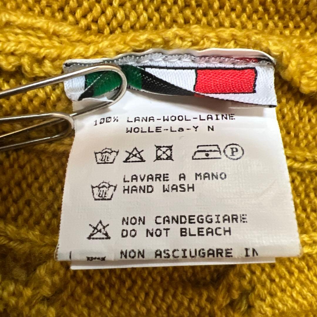 美品 3.9万 BAFY タートルネック 48 マスタード イタリア製 バフィー