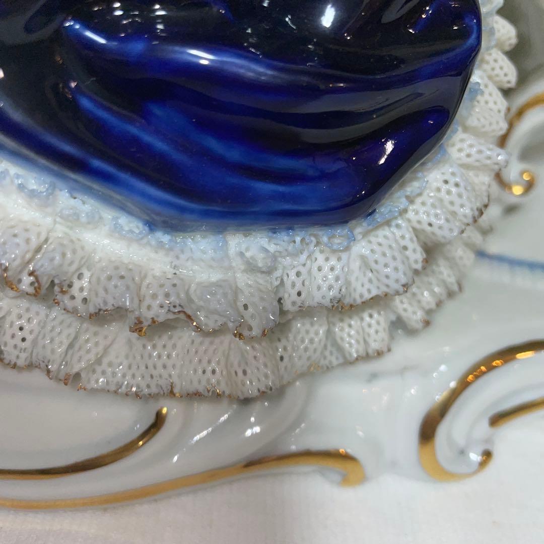 加藤工芸 ドレスドール陶器人形　バイオリンとピアノ