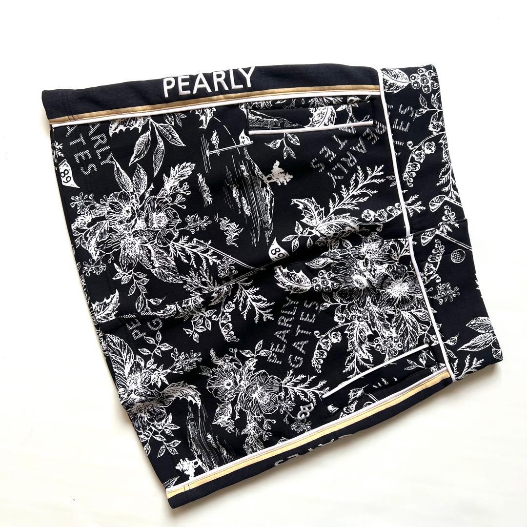 Pearlygates パーリーゲイツ　花柄　セットアップ　ゴルフ　ブラック　黒