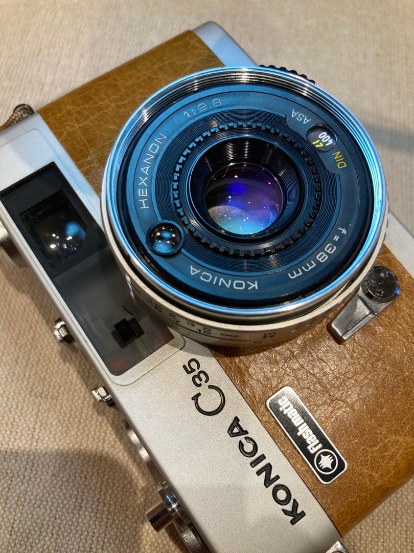 ★希少・完動品★konica c35★本革外装＊美品＊初期保証★フィルム入門に！