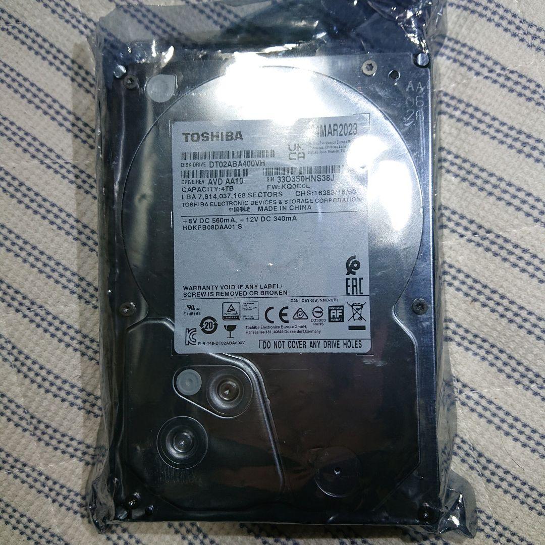 外付けハードディスク・ドライブ TOSHIBA DT02ABA400VH 4TB HDD