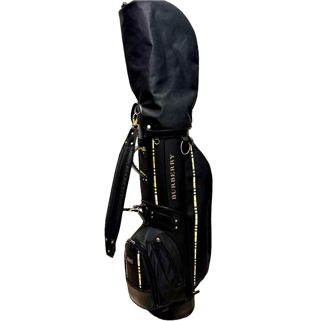 美品　BURBERRY ゴルフバッグ キャディバッグ　ノバチェック　ブラック