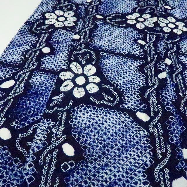 専用Y3458◆美品 有松鳴海絞り 綿 広衿仕立て 手縫い仕立て 高級浴衣