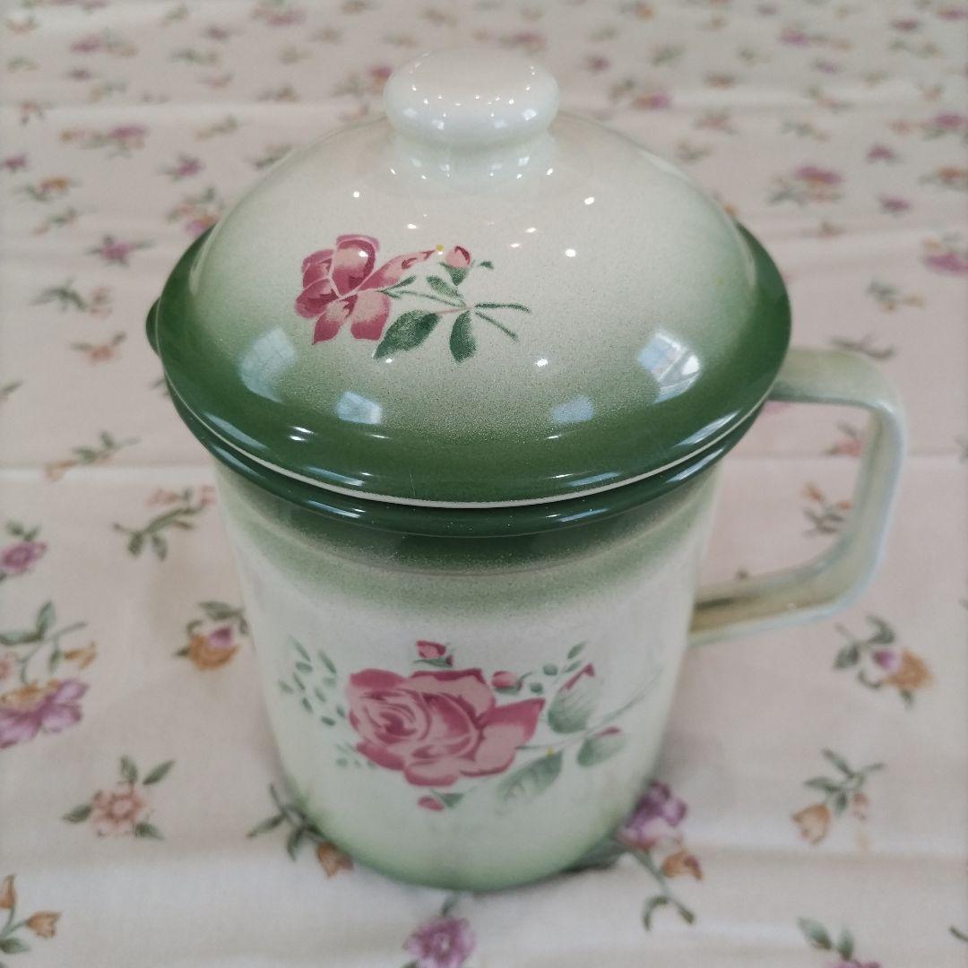 イマン ローズ柄オイルポット