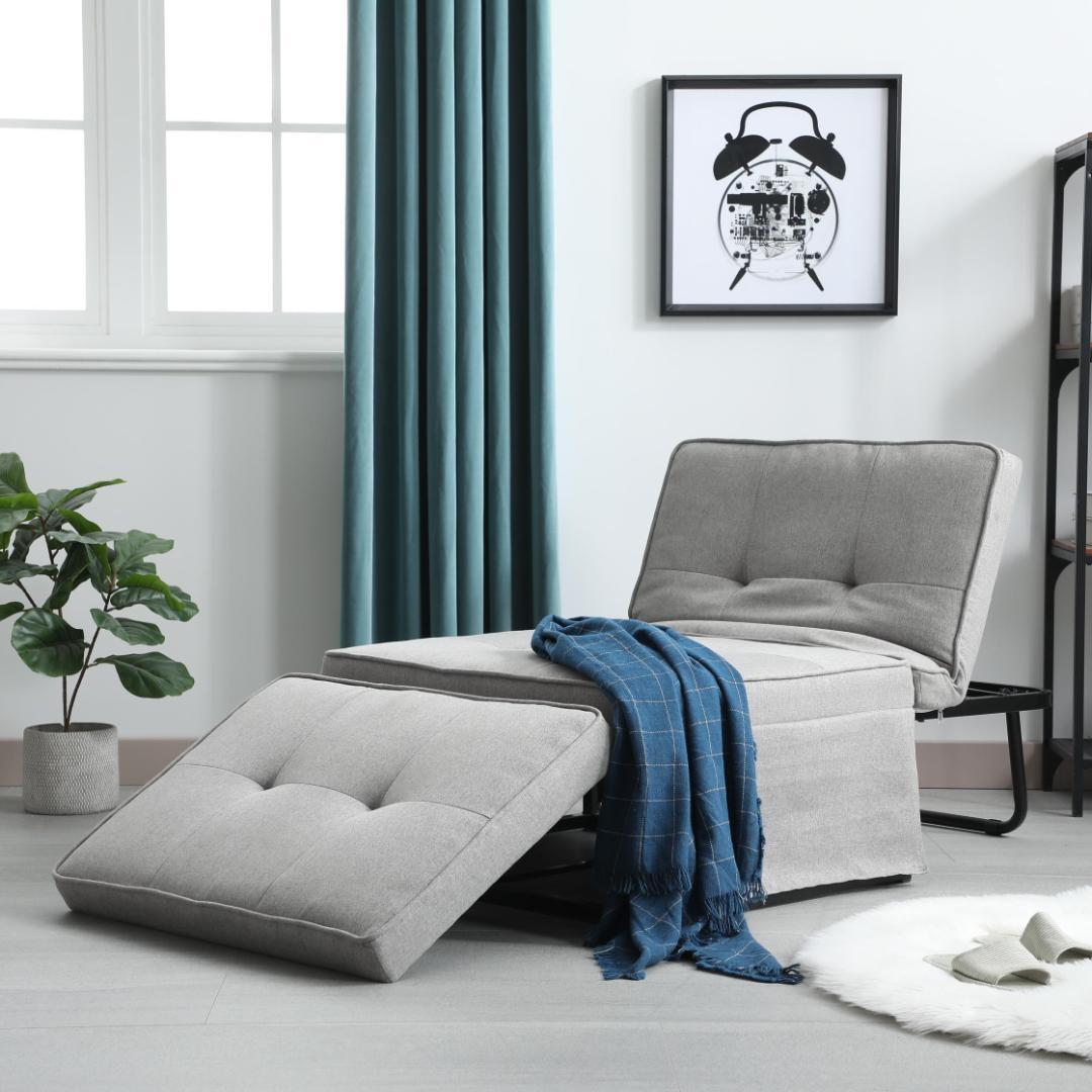 1人掛け ソファ折りたたみソファリクライニングソファ3WAYコンパクトオードマン