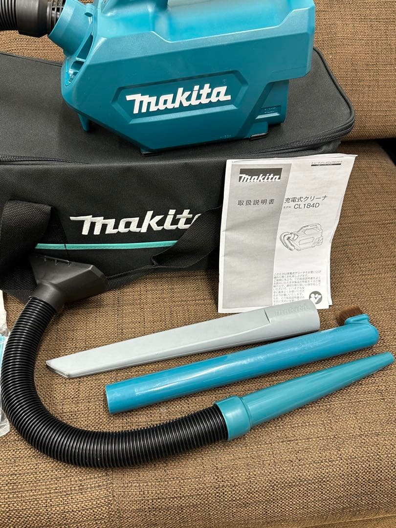 ⑥【美品】マキタ電動クリーナー CL184D 周辺アクセサリーセット