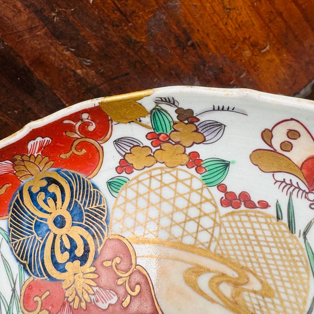 骨董皿　古伊万里　大聖寺伊万里　平皿　飾皿　おもてなし皿