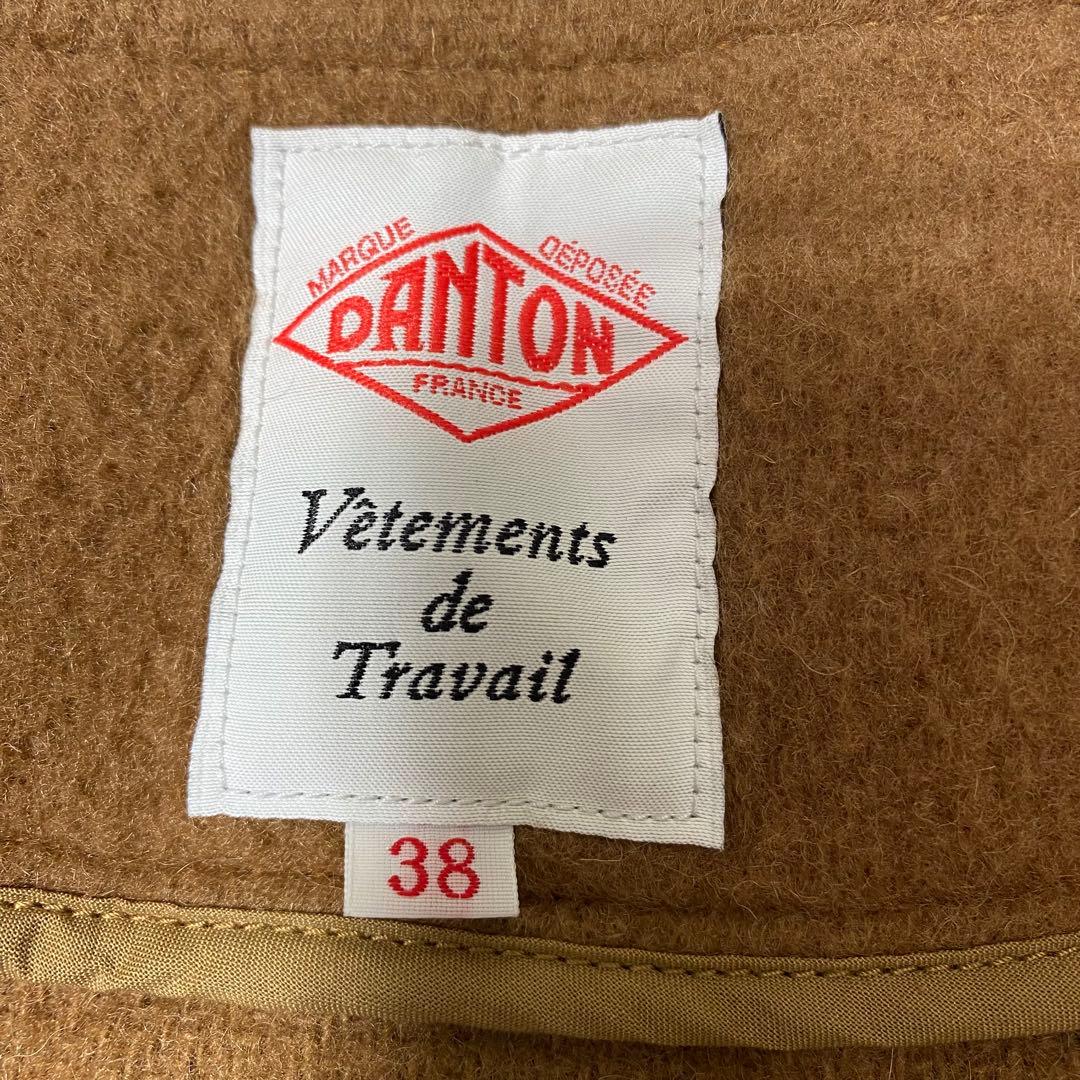 DANTON ダントン ウールモッサーノーカラーコート 38