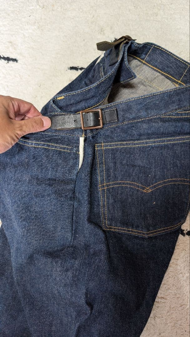 ジュンヤワタナベ リーバイス ダブルネーム 脇割り セルビッジ