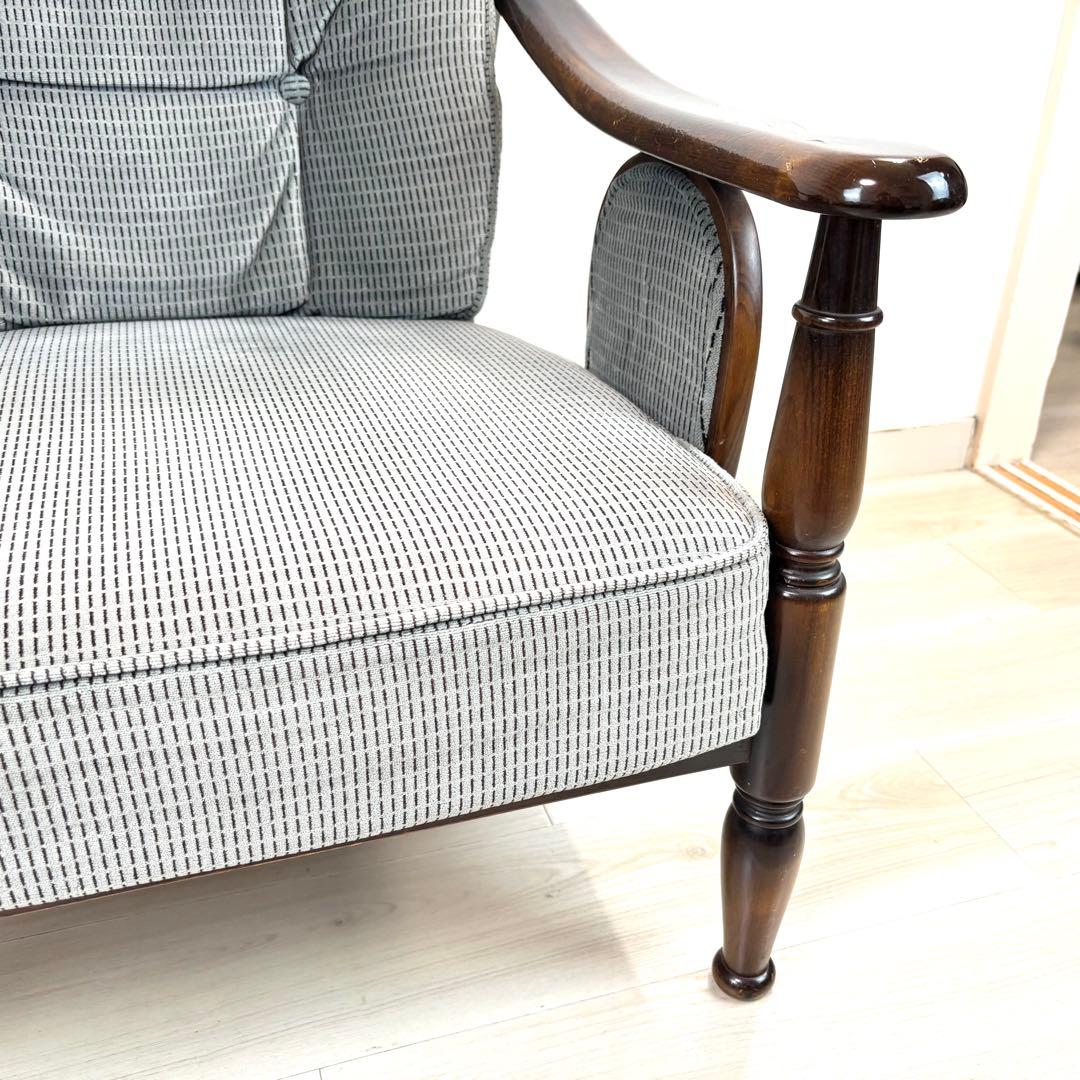 オールドカリモク　コロニアル　アームチェア　肘付き　karimoku