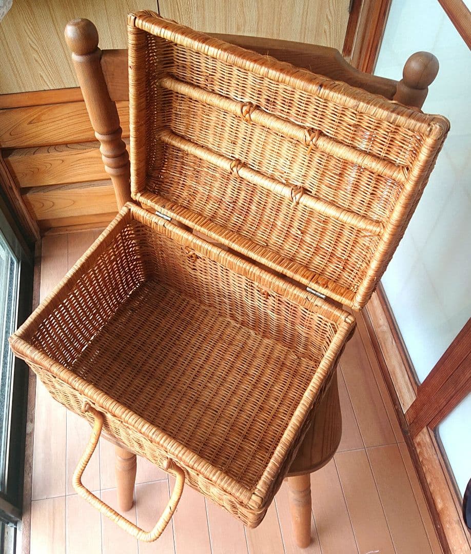 ペット用(小型)キャリーバッグ 蓋付き篭 インテリア