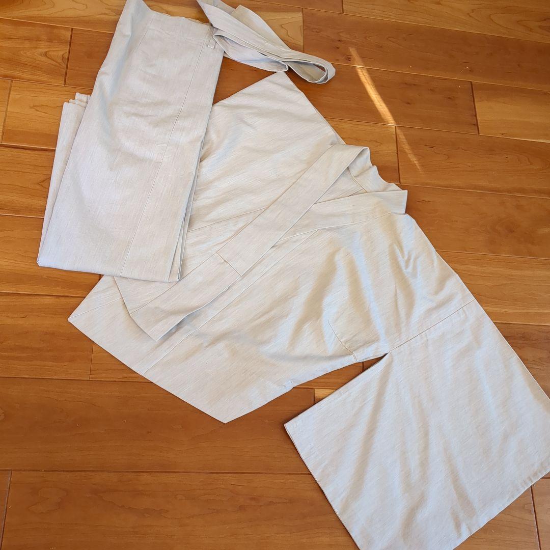 くるり　 2部式デニム着物　グレー 倉敷 児島 平織り 国産デニム