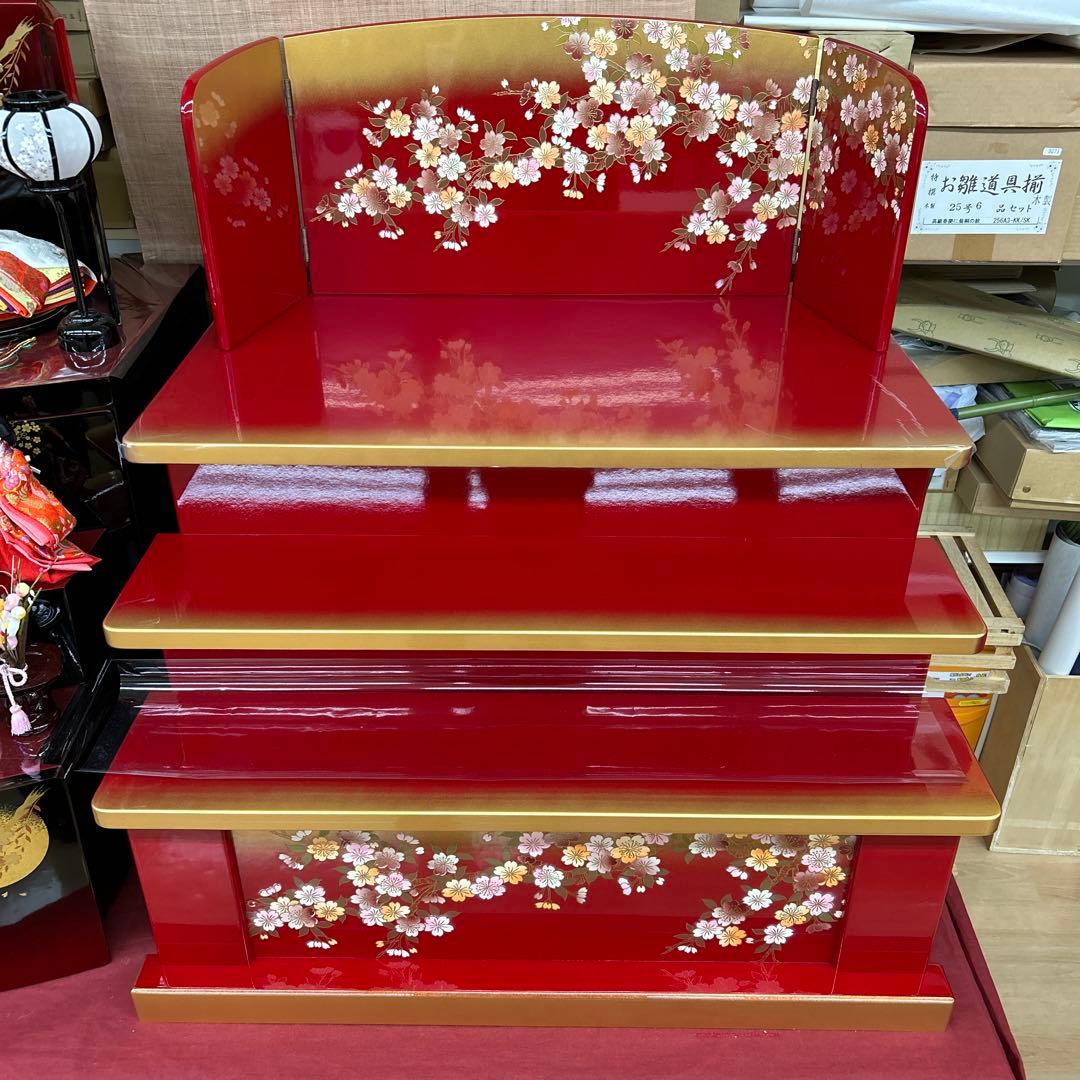 ひな祭り＊収納三段飾台＊展示品