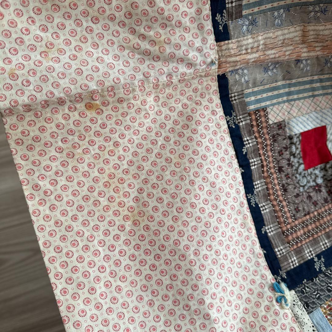 アンティークキルト ログキャビン ♢デッドストック♢