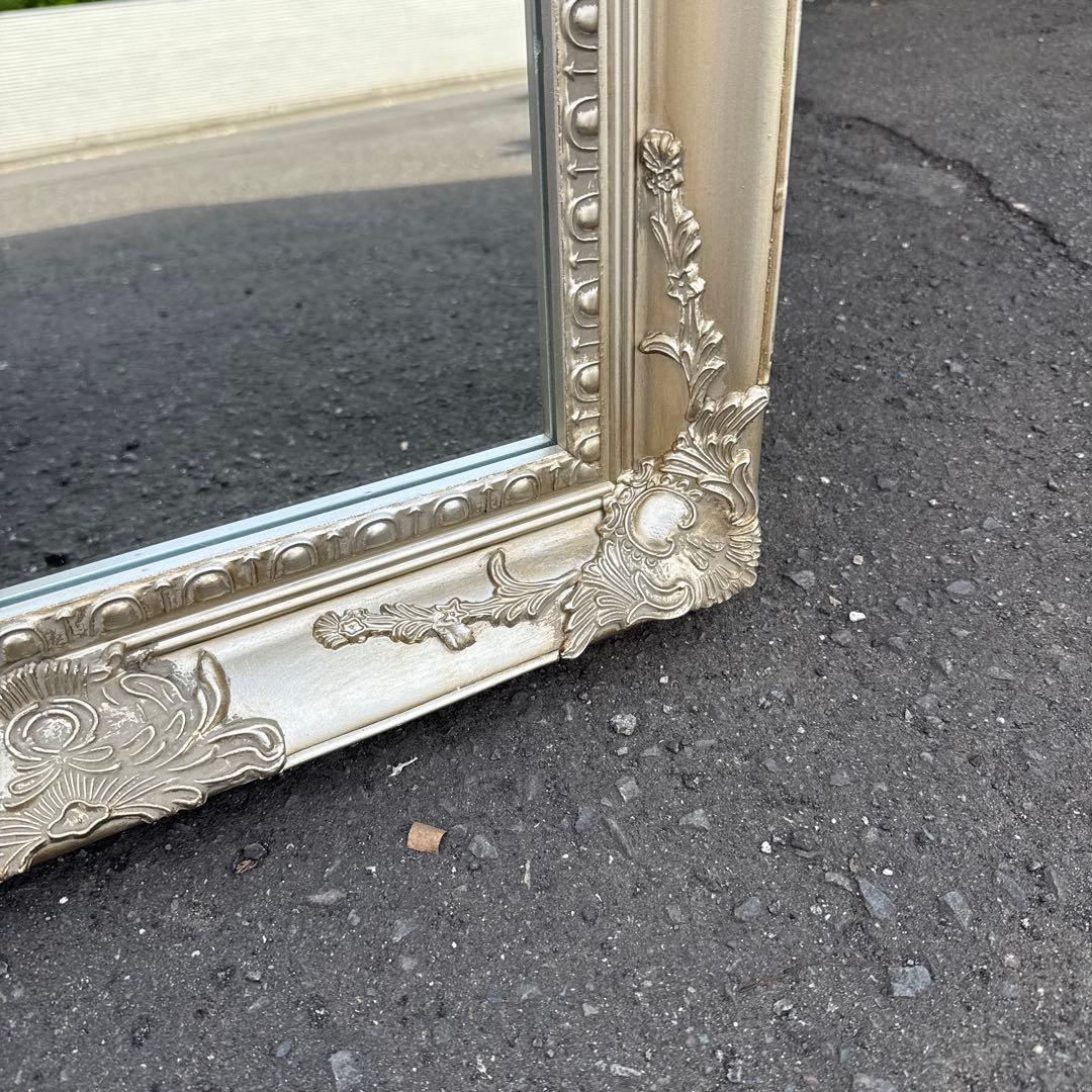 ☆イタリア製☆アンティーククラシック☆ゴールド☆スタンドミラー☆姿見　No.1