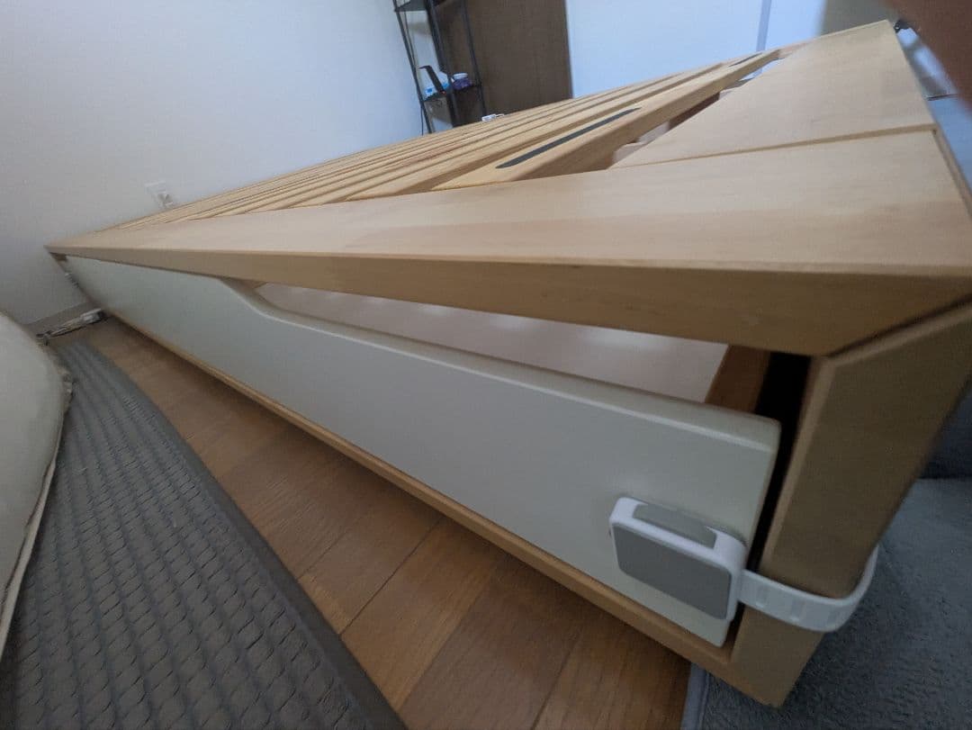 IKEA MANDAL ダブルベッドフレーム 引き出し付き