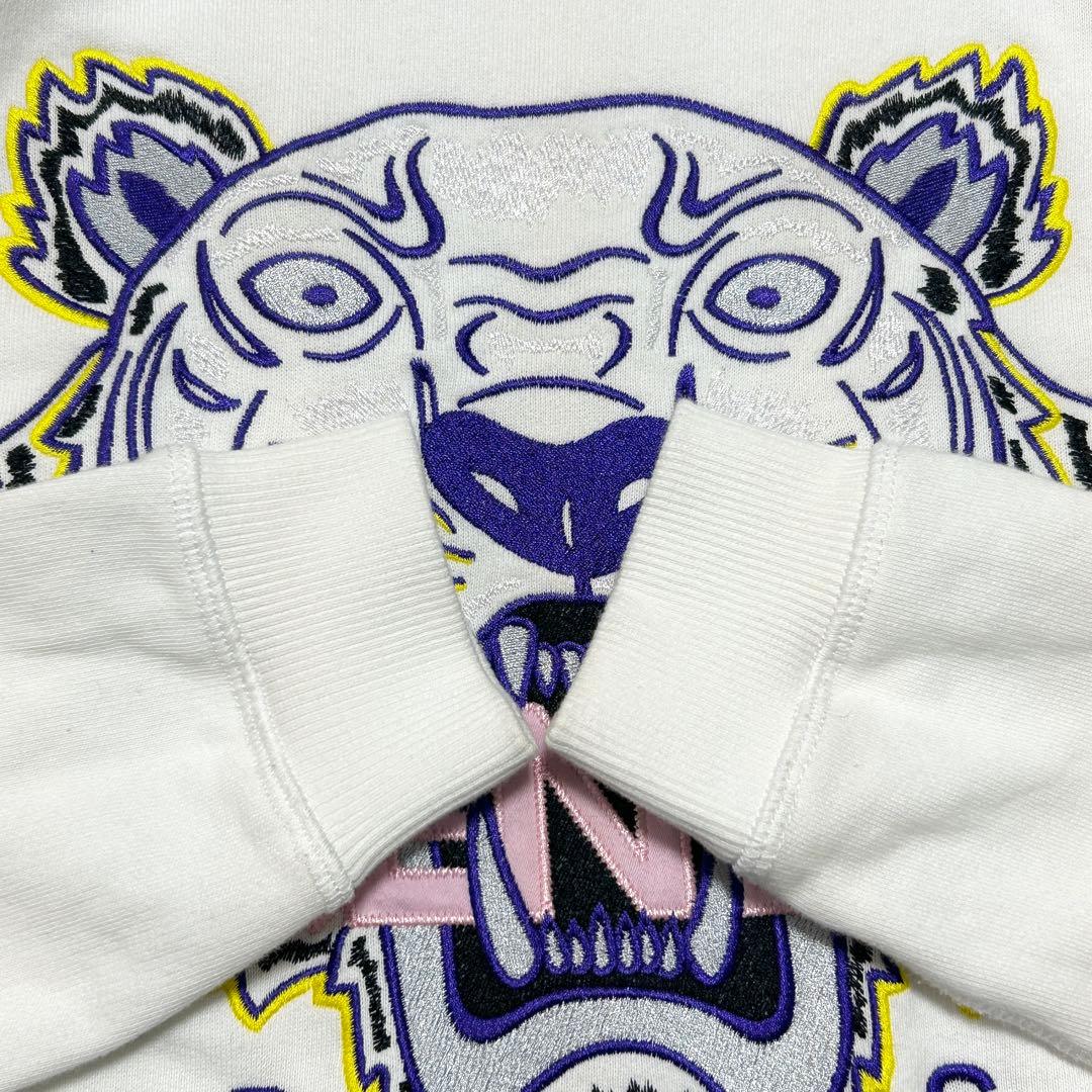 人気✨KENZO タイガー刺繍 虎 スウェット トレーナー ホワイト S