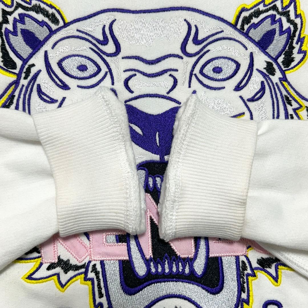 人気✨KENZO タイガー刺繍 虎 スウェット トレーナー ホワイト S