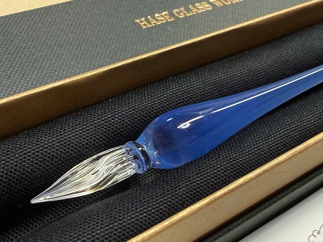 HASE硝子工房 ガラスペン◆しずく◆ 字幅F