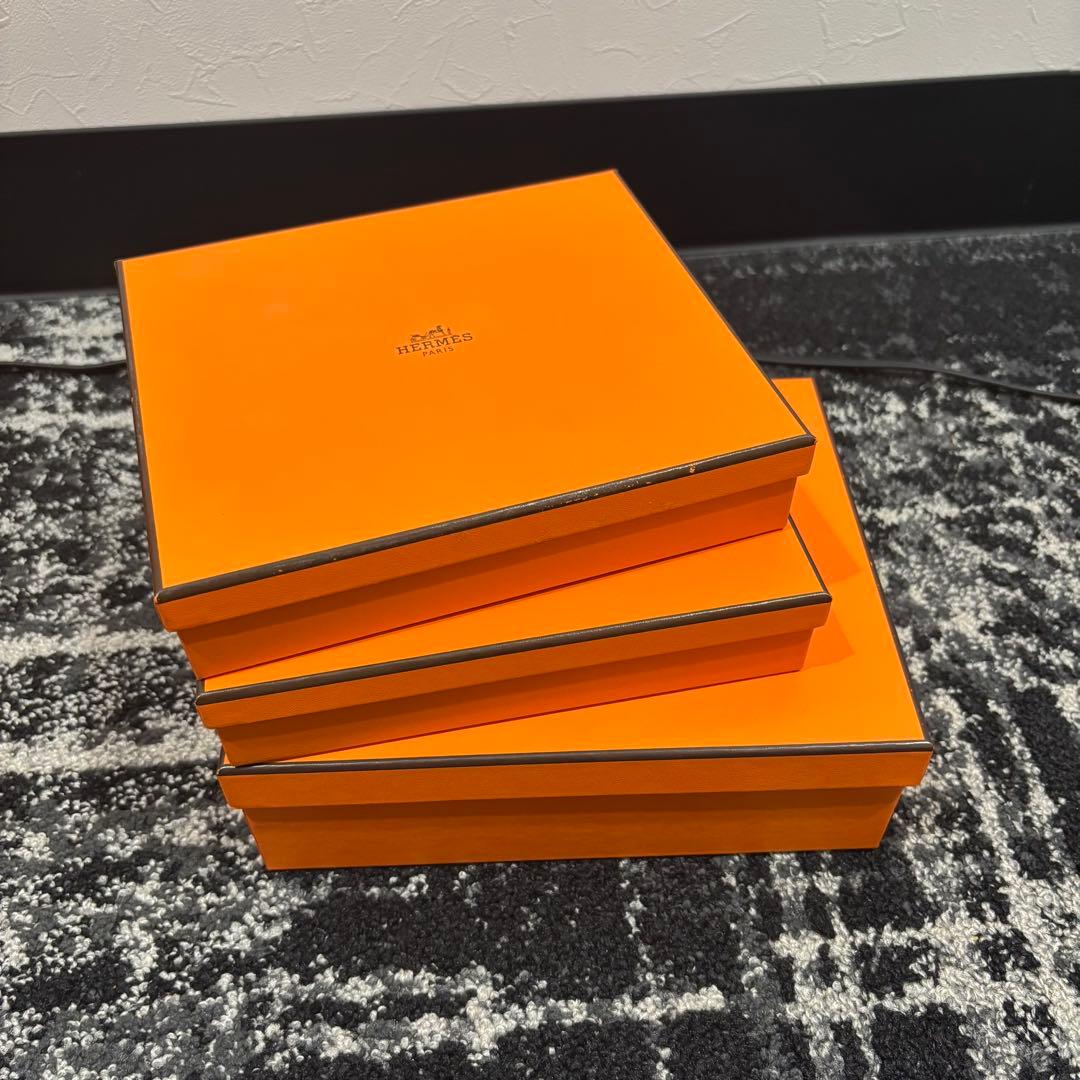 34 HERMES　エルメス　オレンジ　空箱　長方形　5個セット