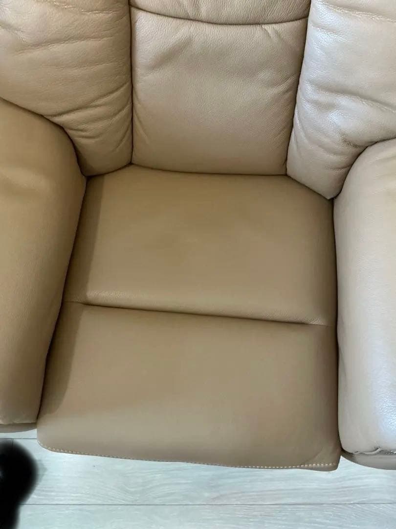 2024年購入 IDC大塚家具 電動リクライニングチェア 半革 定価16.8万円