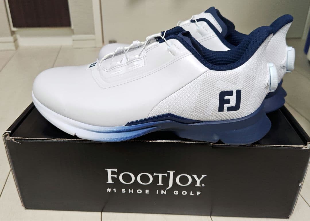 FJ ゴルフシューズ ホワイト/ネイビー