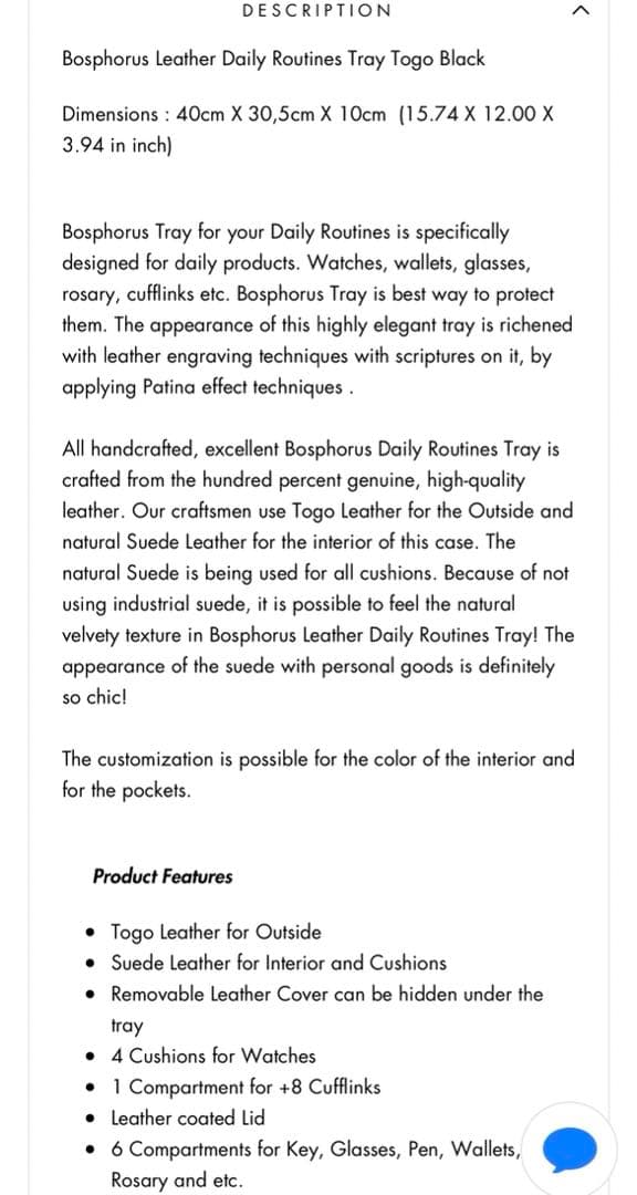 Bosphorus Leathbr レザートレイ　新品未使用