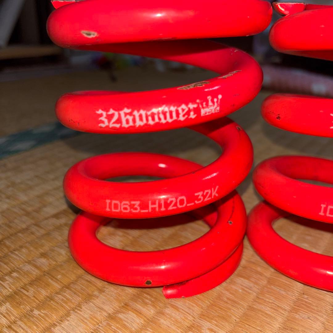 326power チャラバネ スプリング id6263 H120 32K ピンク