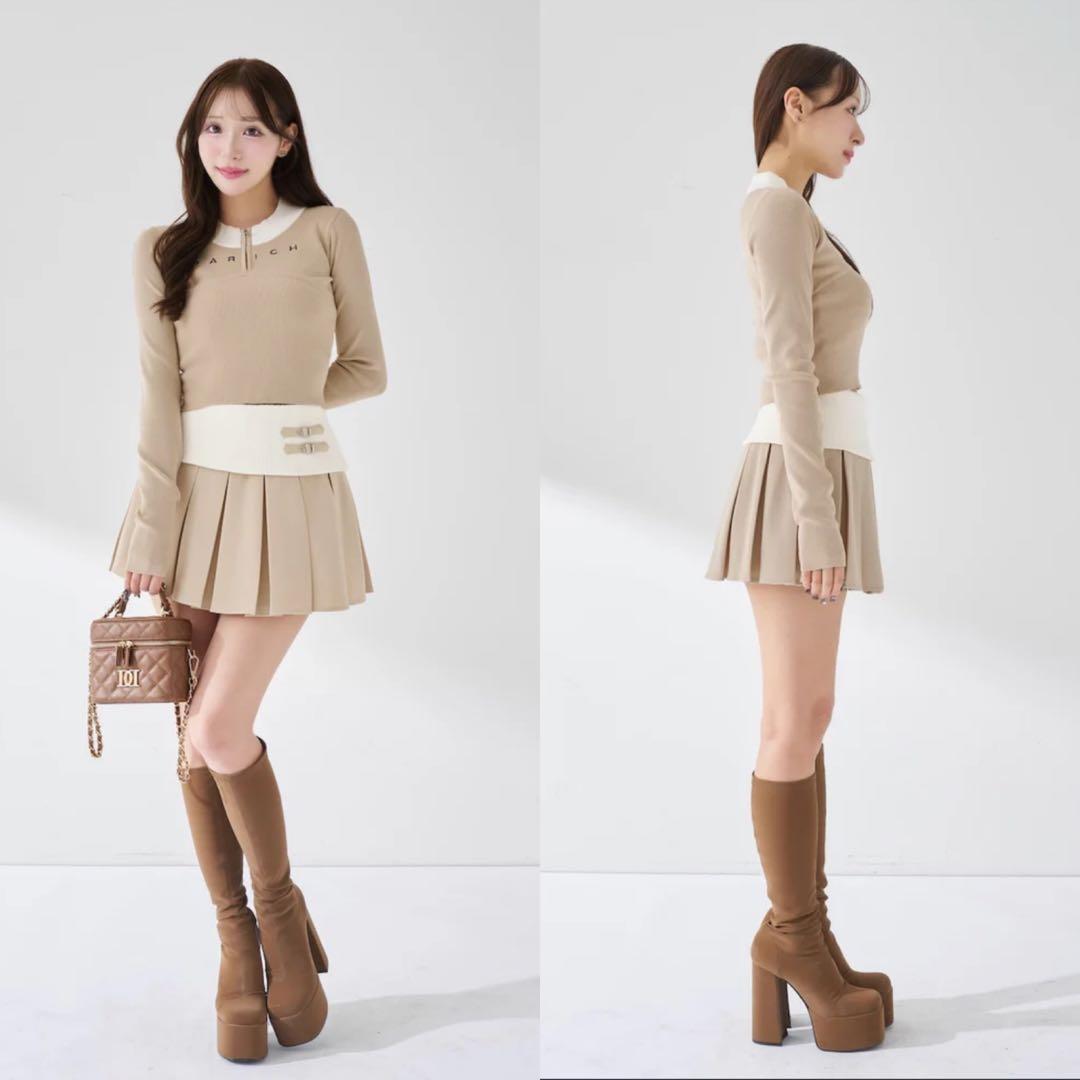 【完売商品・新品】ダーリッチ　ウルトラストレッチロングブーツ Mサイズ