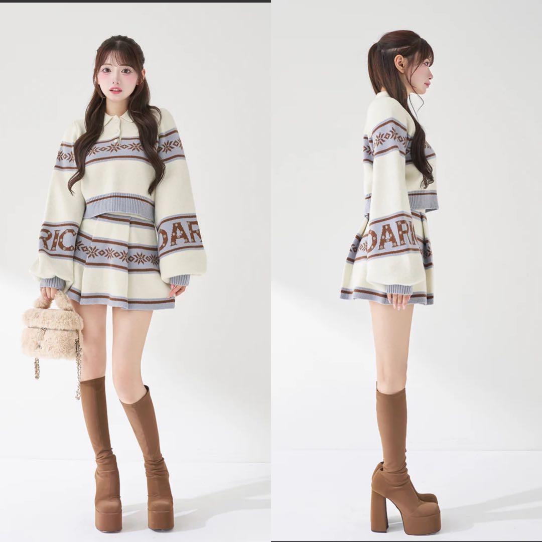 【完売商品・新品】ダーリッチ　ウルトラストレッチロングブーツ Mサイズ